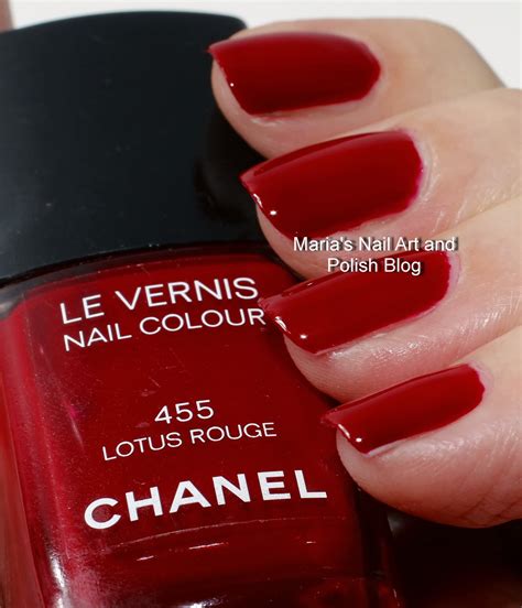 lotus rouge chanel nail polish|chanel le vernis nails.